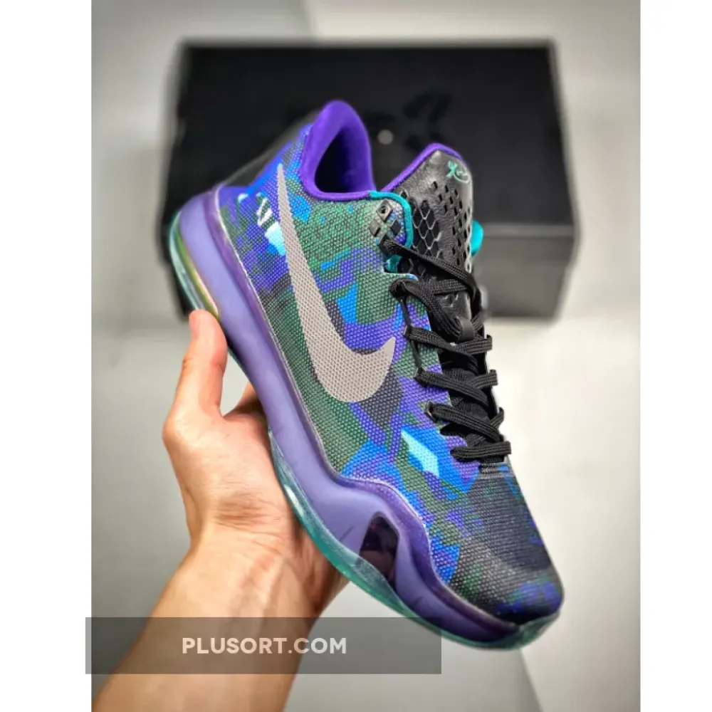 Nike Kobe 10 “Peach Jam” Emerald Glow/Reflect Silver-Purple 705317-305