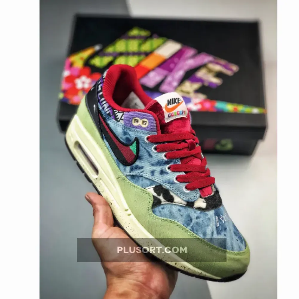Concepts x Nike Air Max 1 ‘Friday’ Oil Green/Multi-Color-Sail DN1803-300