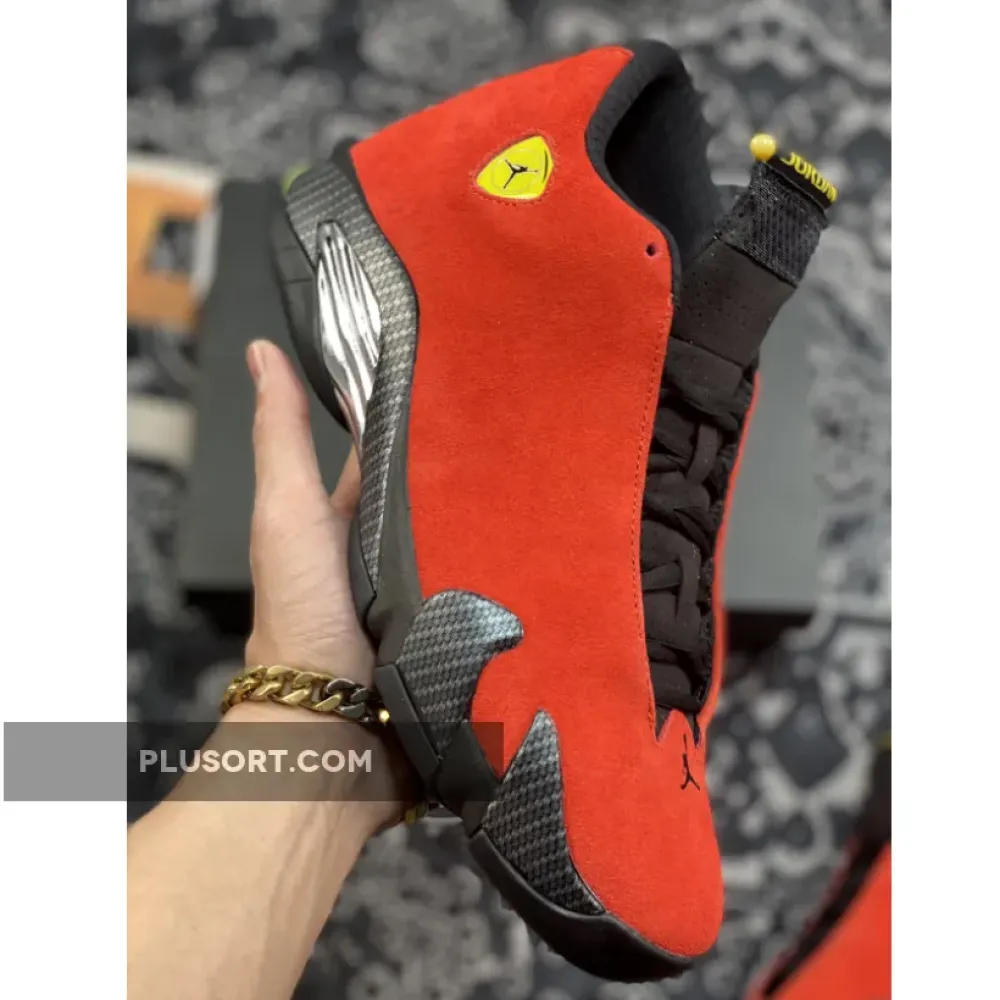Air Jordan 14 Retro ‘Ferrari’ Challenge Red 654459-670