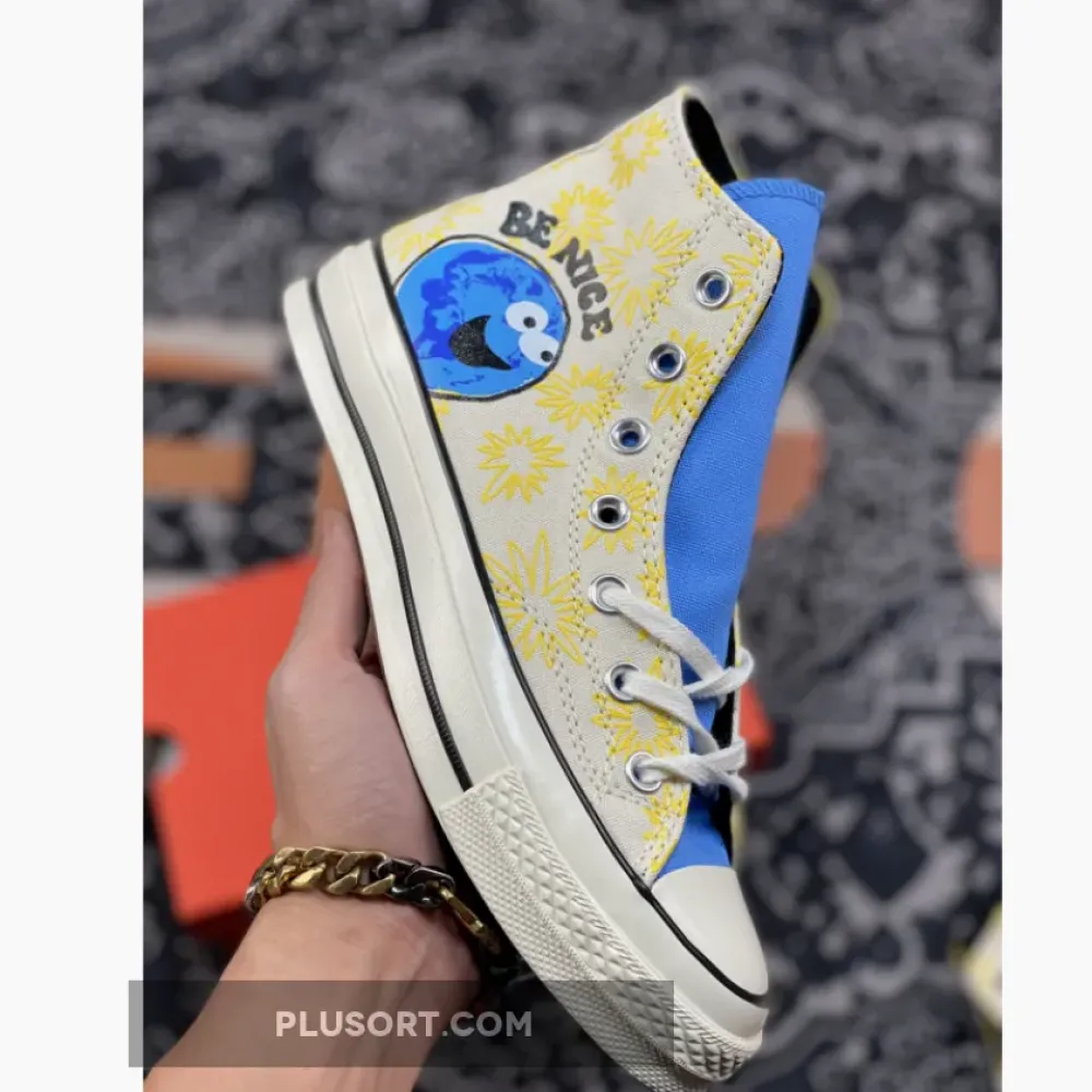 Converse Chuck 70 High ‘Sunny Floral’ Egret/University Blue/Amarillo 172863C