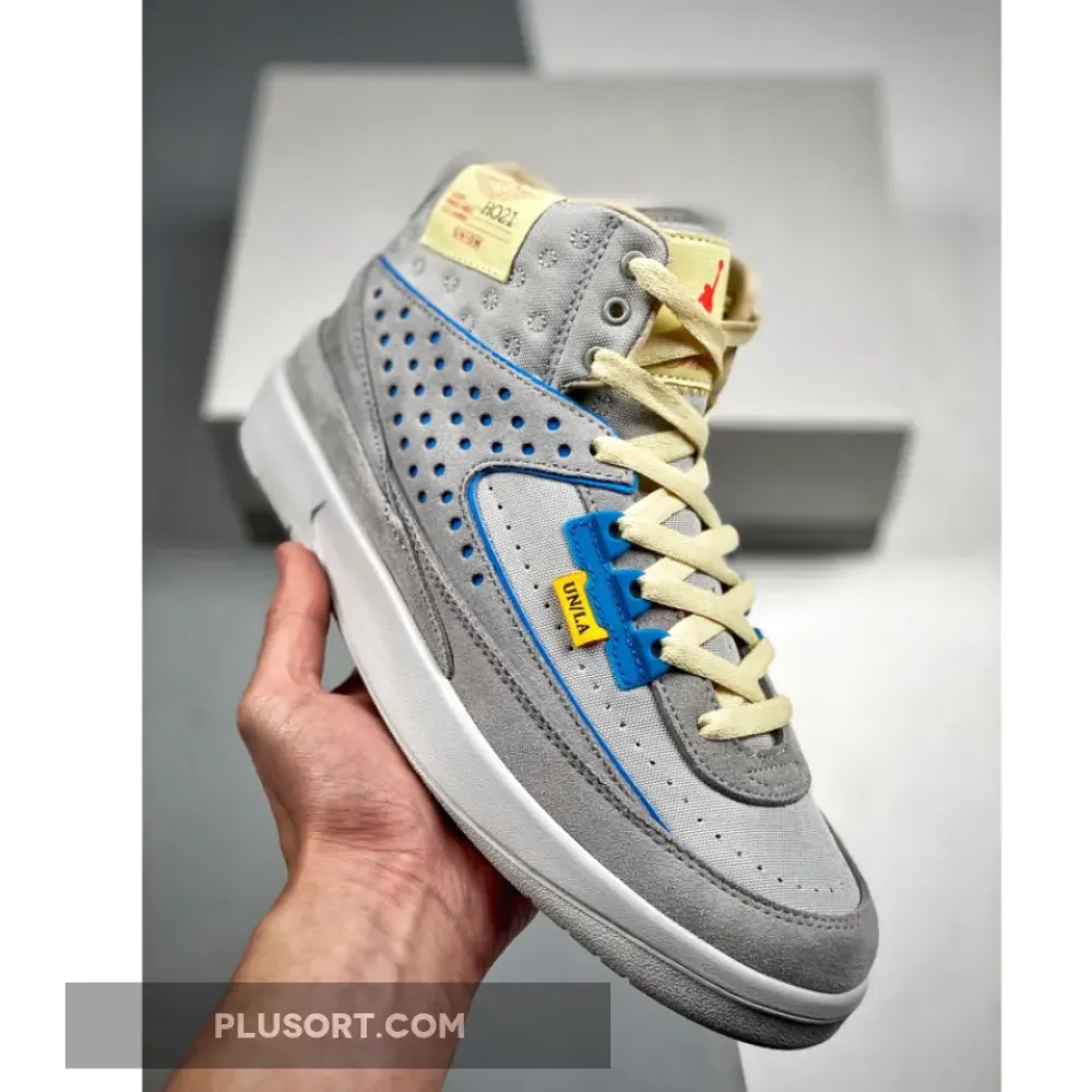 Union x Air Jordan 2 Grey Fog/Siren Red-Light Smoke Grey DN3802-001