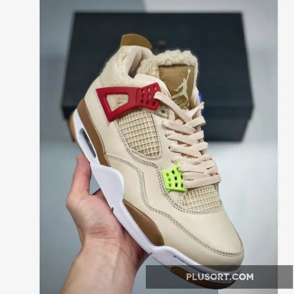 Air Jordan 4 “Where The Wild Things Are” Sail/University Red-Hemp-Barely Volt DH0572-264