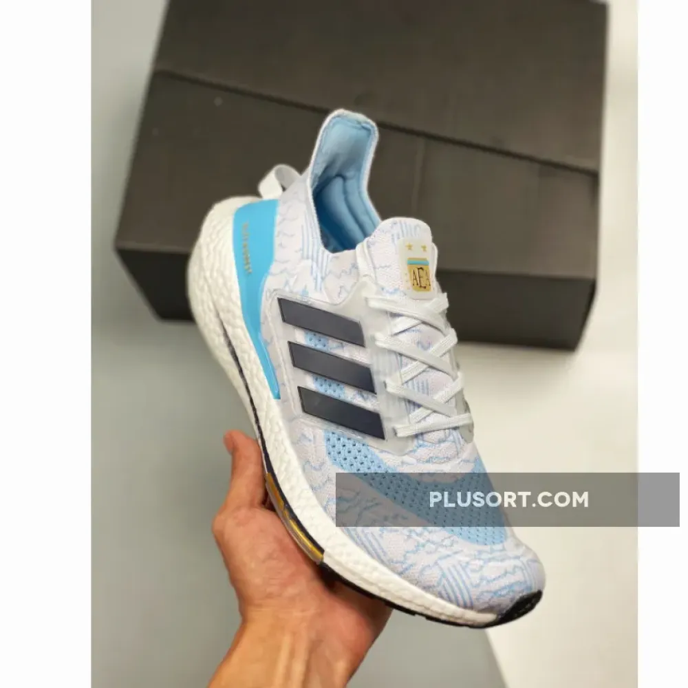 adidas Ultra Boost 2021 White/Night Indigo/Clear Blue GZ7120