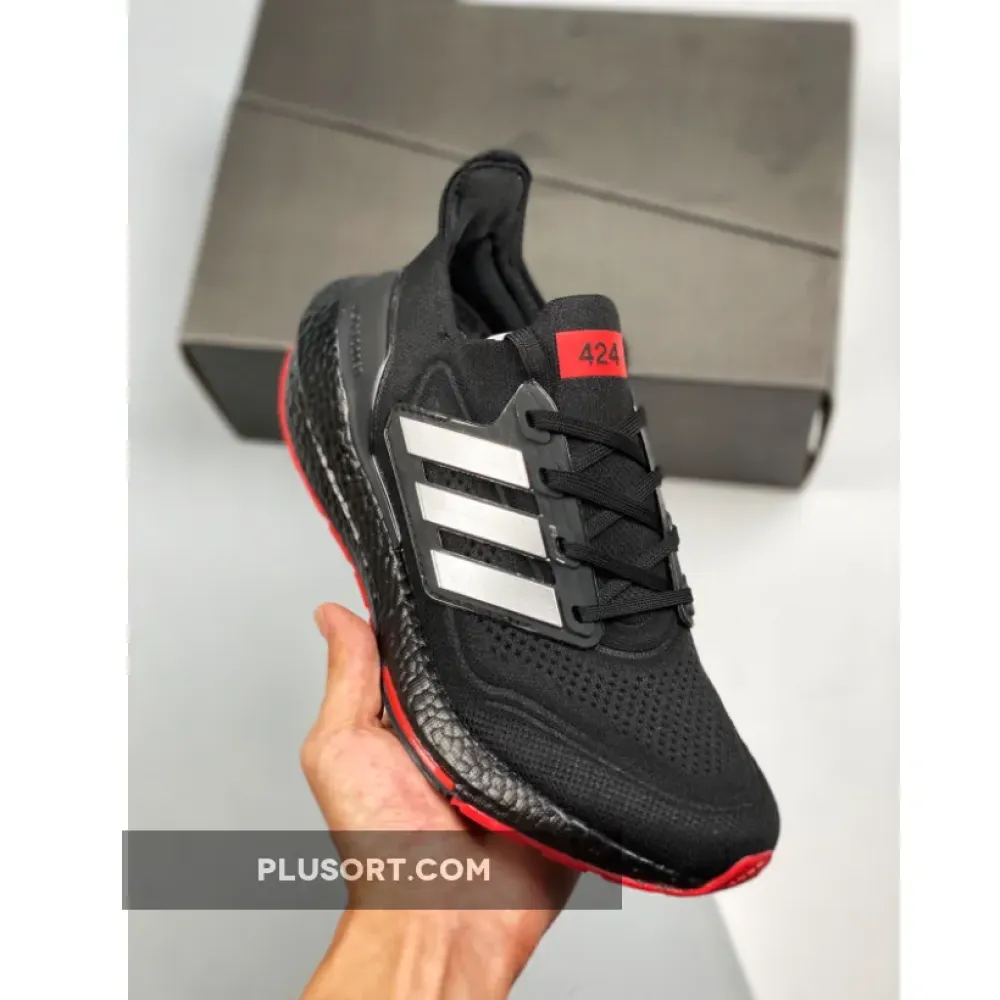 424 x adidas Ultra Boost 21 Arsenal Black Scarlet  GV9716