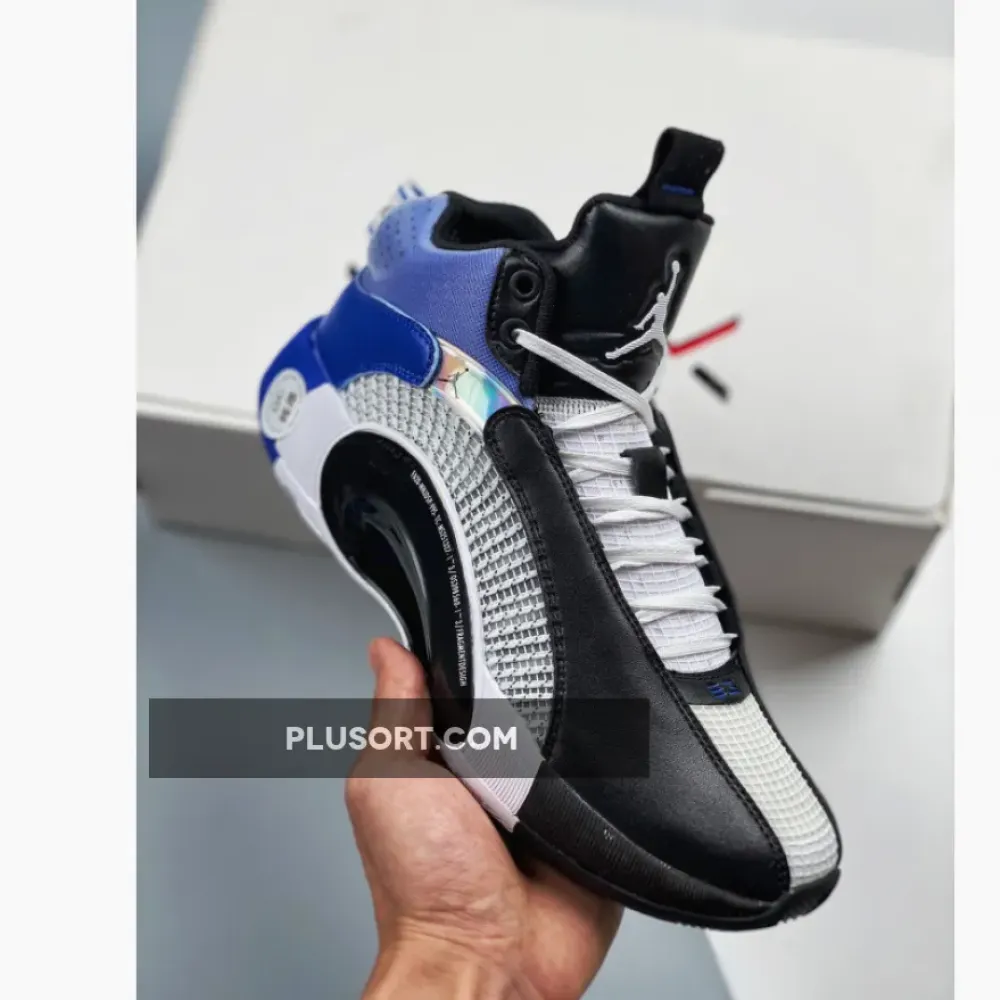 Fragment x Air Jordan 35 White/Black-Sport Blue DA2371-100