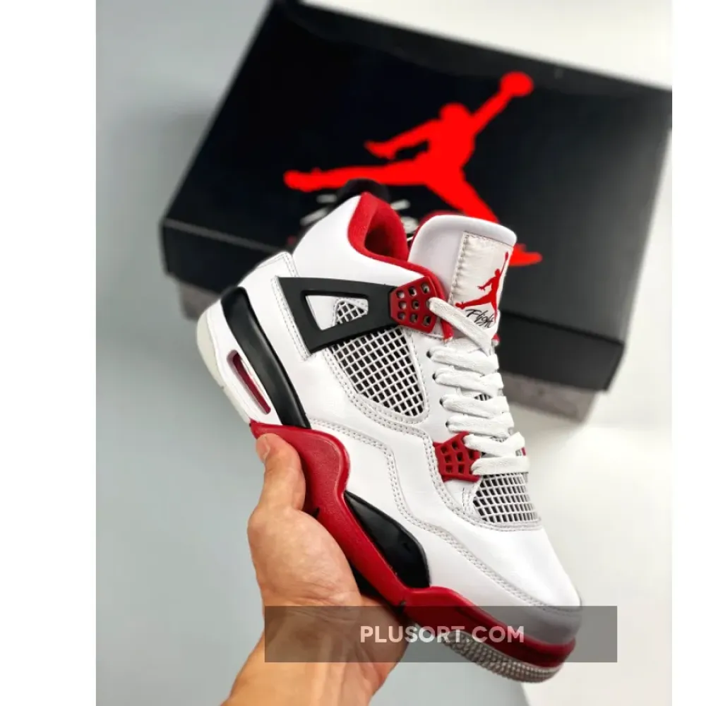 Air Jordan 4 “Fire Red” White/Fire Red-Black-Tech Grey DC7770-160