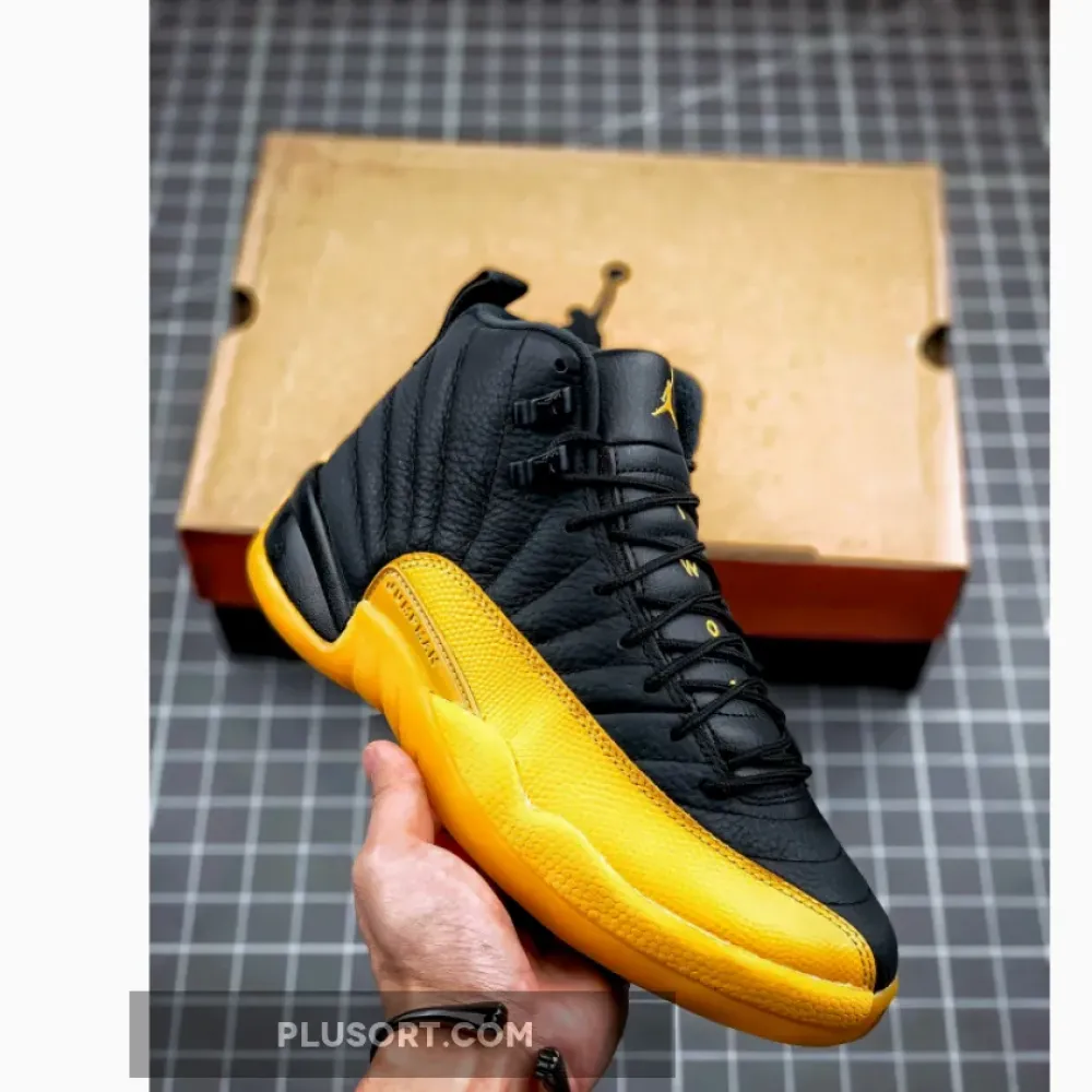Air Jordan 12 Black University Gold  130690-070