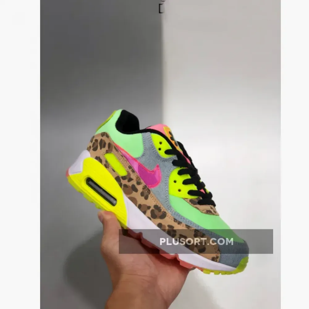 Nike Air Max 90 LX Illusion Green/Sunset Pulse-Black-White CW3499-300