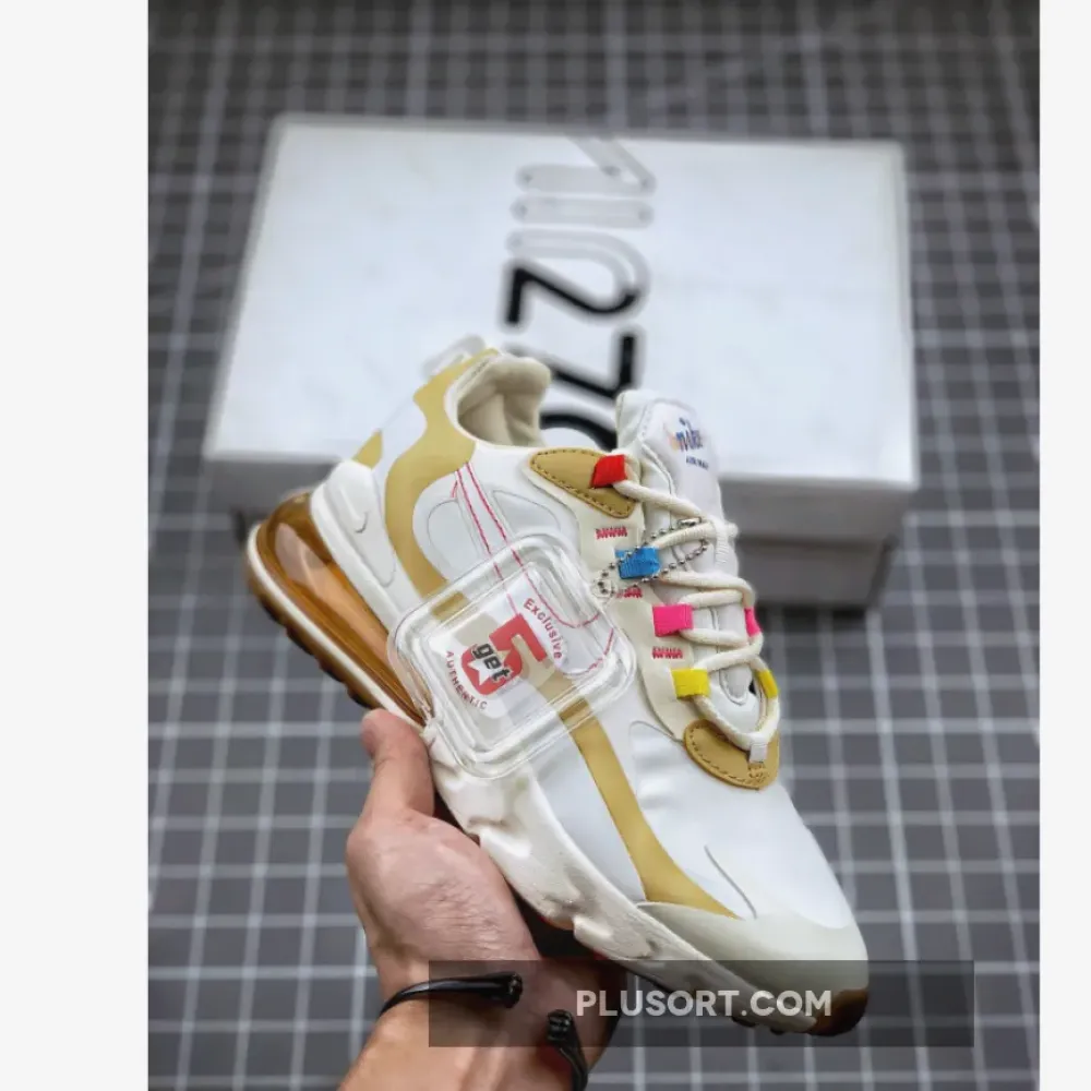 Nike Air Max 270 React “Pale Ivory”  CQ0208-101