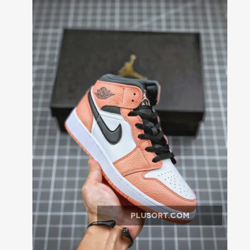 Air Jordan 1 Mid GS Pink Quartz  555112-603