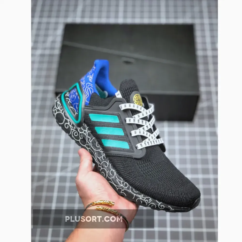 adidas UltraBOOST 20 Black/Glory Green FX8887