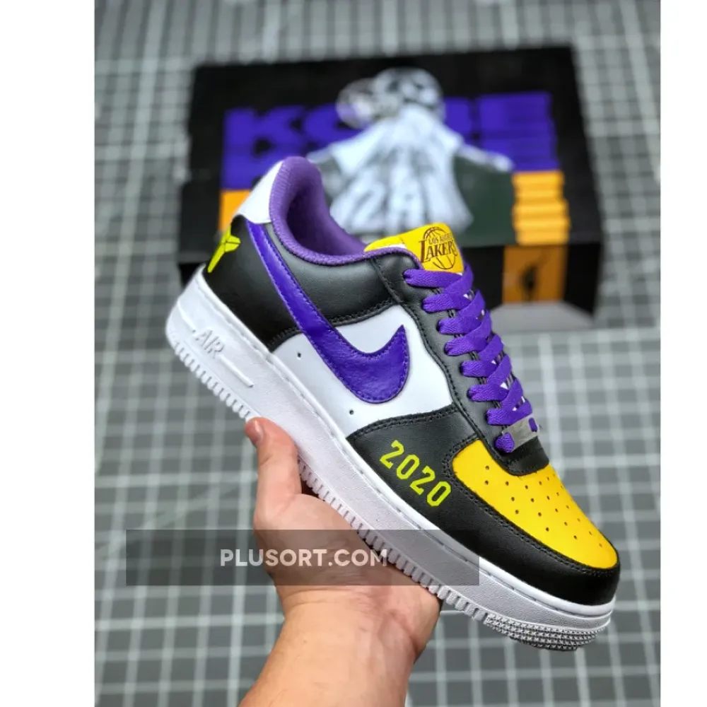 Kobe x Nike Air Force 1 Low Black/Yellow-Purple-White