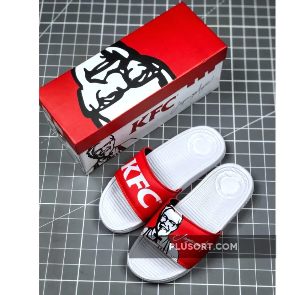 KFC x SANDALBOYZ Court Slides Red White