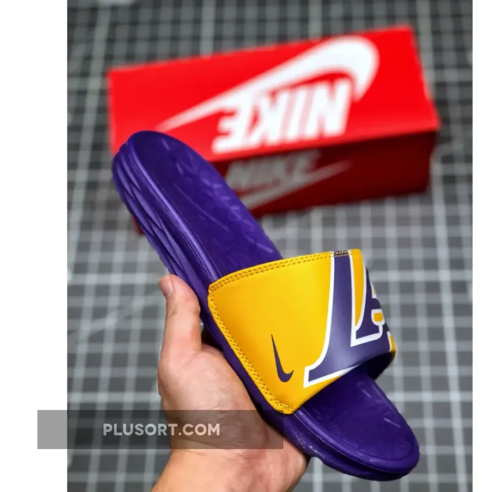 LA Lakers Benassi Solarsoft Slide 2 1666265320