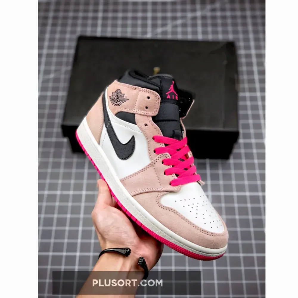 Air Jordan 1 Mid SE Crimson Tint/Hyper Pink 852542-801