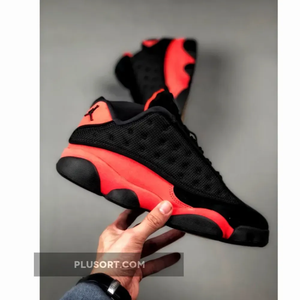 Clot x Air Jordan 13 Low Black/Infrared 23  AT3102-006