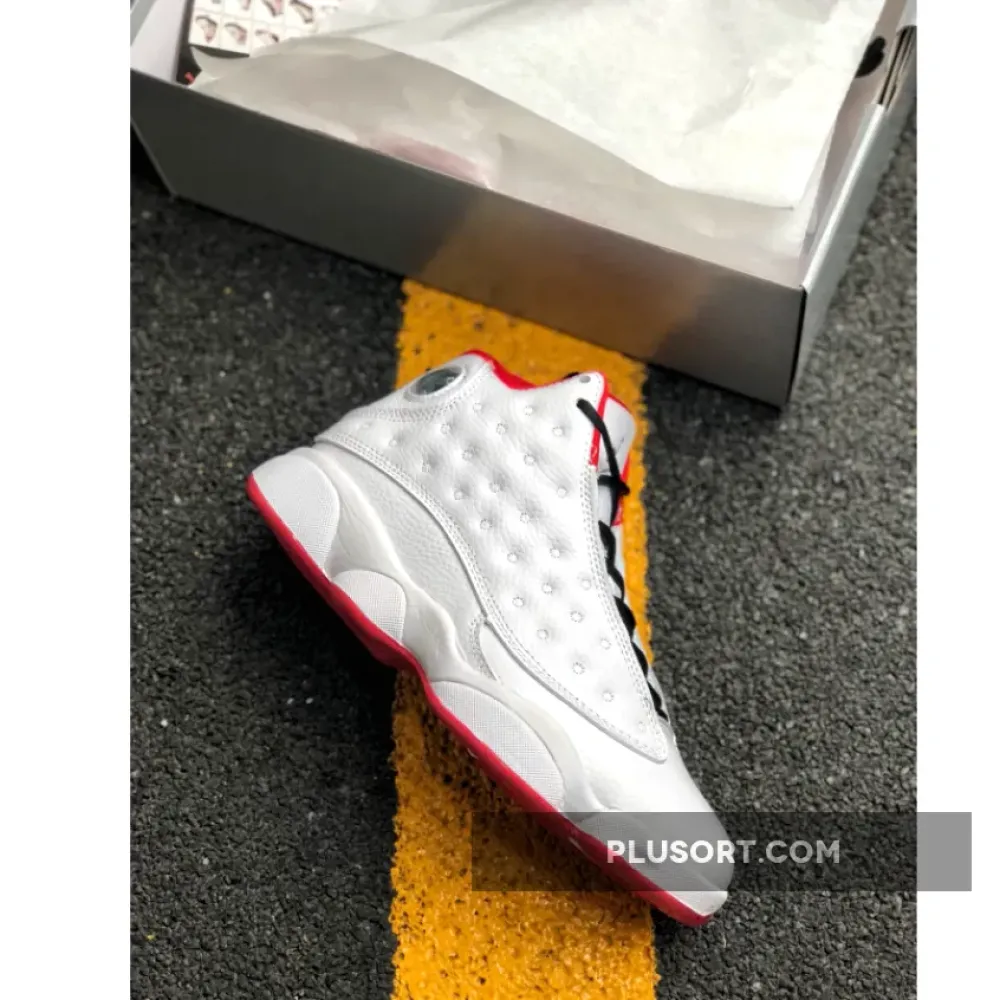 Air Jordan 13 “History of Flight” White/Metallic Silver-University Red 414571-103