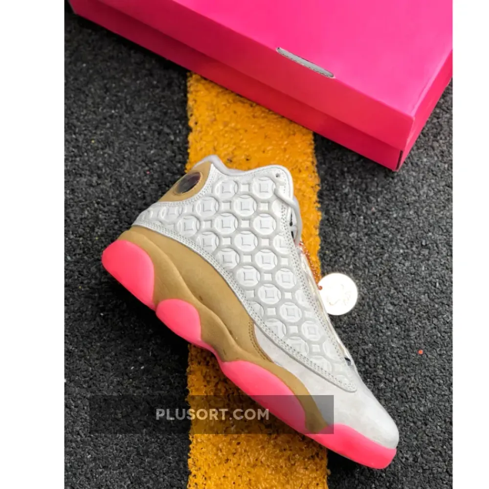 Air Jordan 13 Retro ‘CNY’ Pale Ivory/Black-Digital Pink-Club Gold CW4409-100