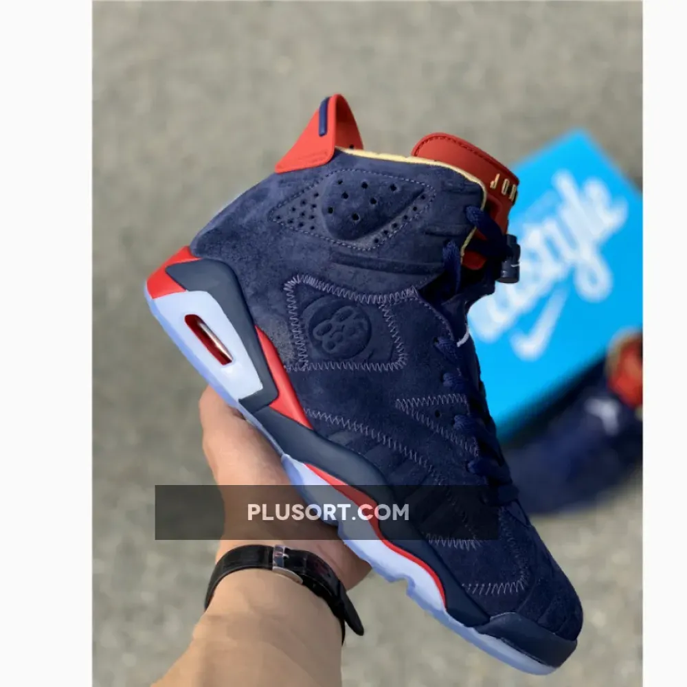 Air Jordan 6 Doernbecher Navy/White-Varsity Red-Metallic Gold CI6293-416