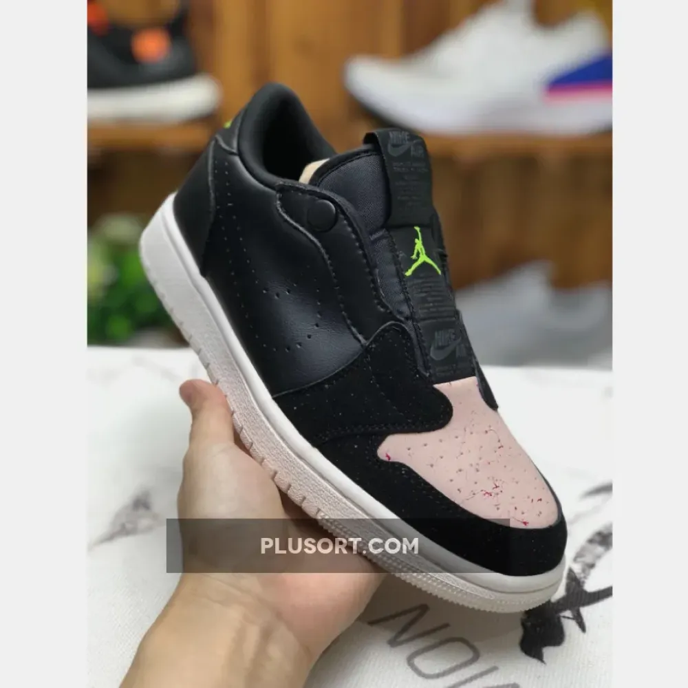Air Jordan 1 Low Slip Black/Volt-Phantom-Silt Red AV3918-002