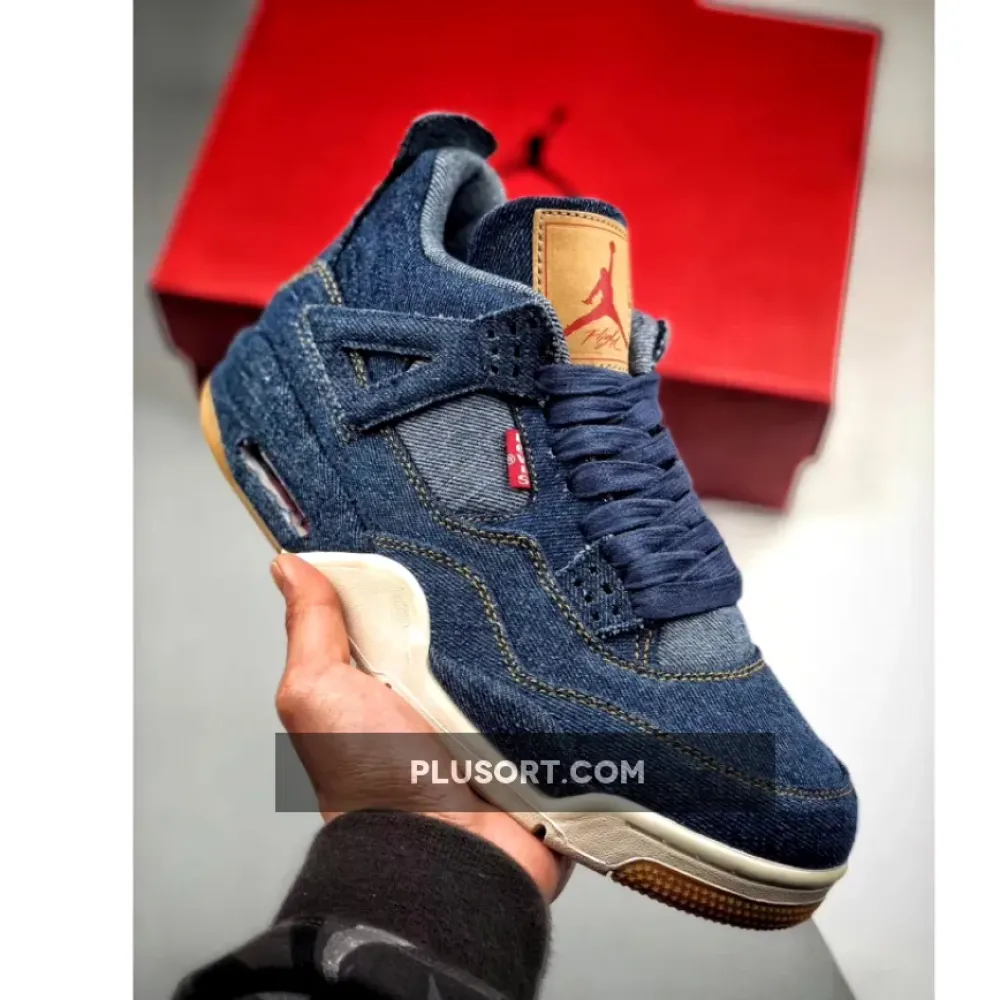 Air Jordan 4 Denim/Denim-Sail-Game Red AO2571-401