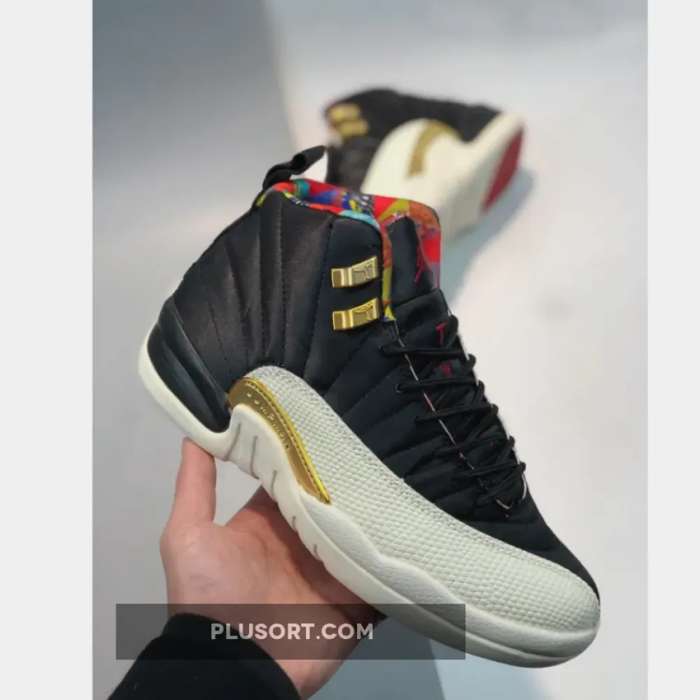 Air Jordan 12 ‘CNY’ Black/Sail-Metallic Gold-True Red CI2977-006