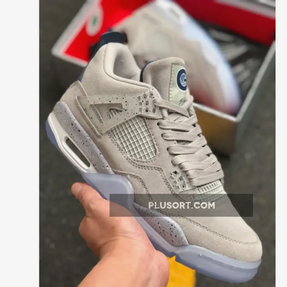 Air Jordan 4 Georgetown PE Grey Suede
