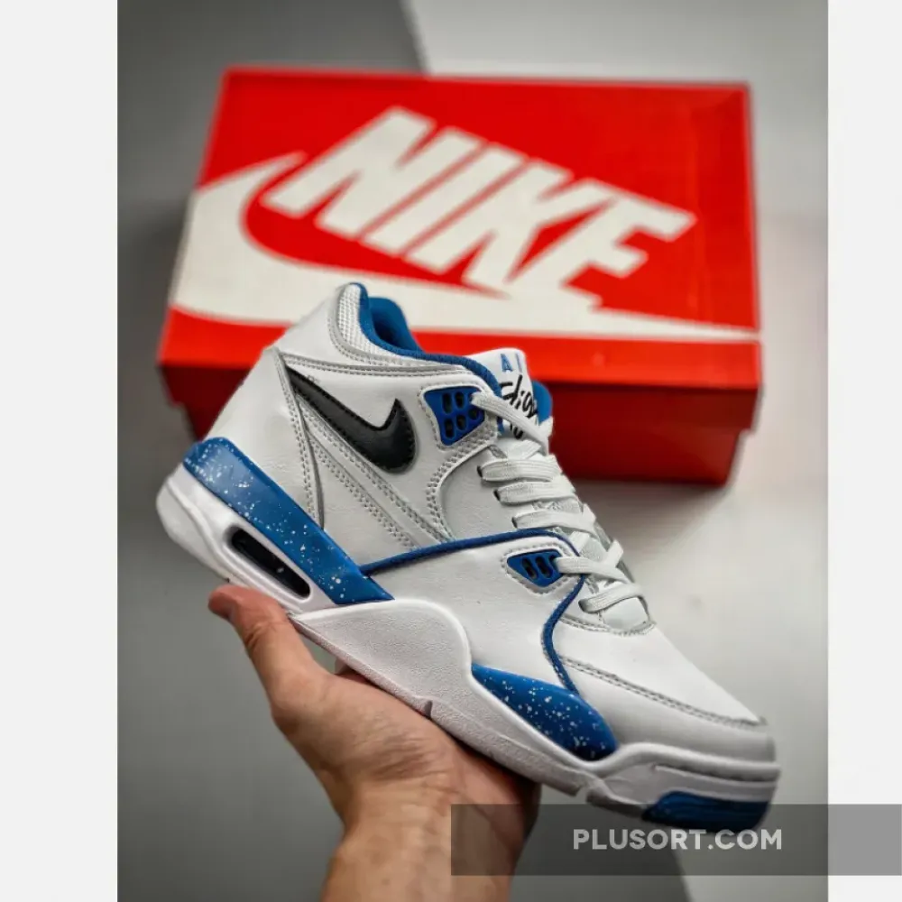 Nike Air Flight ’89 White/Dark Obsidian-Brigade Blue  306252-116