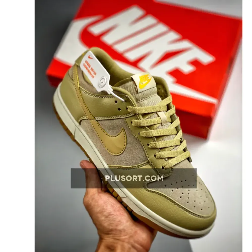 Nike Dunk Low Khaki Suede Gum  DZ4513-200