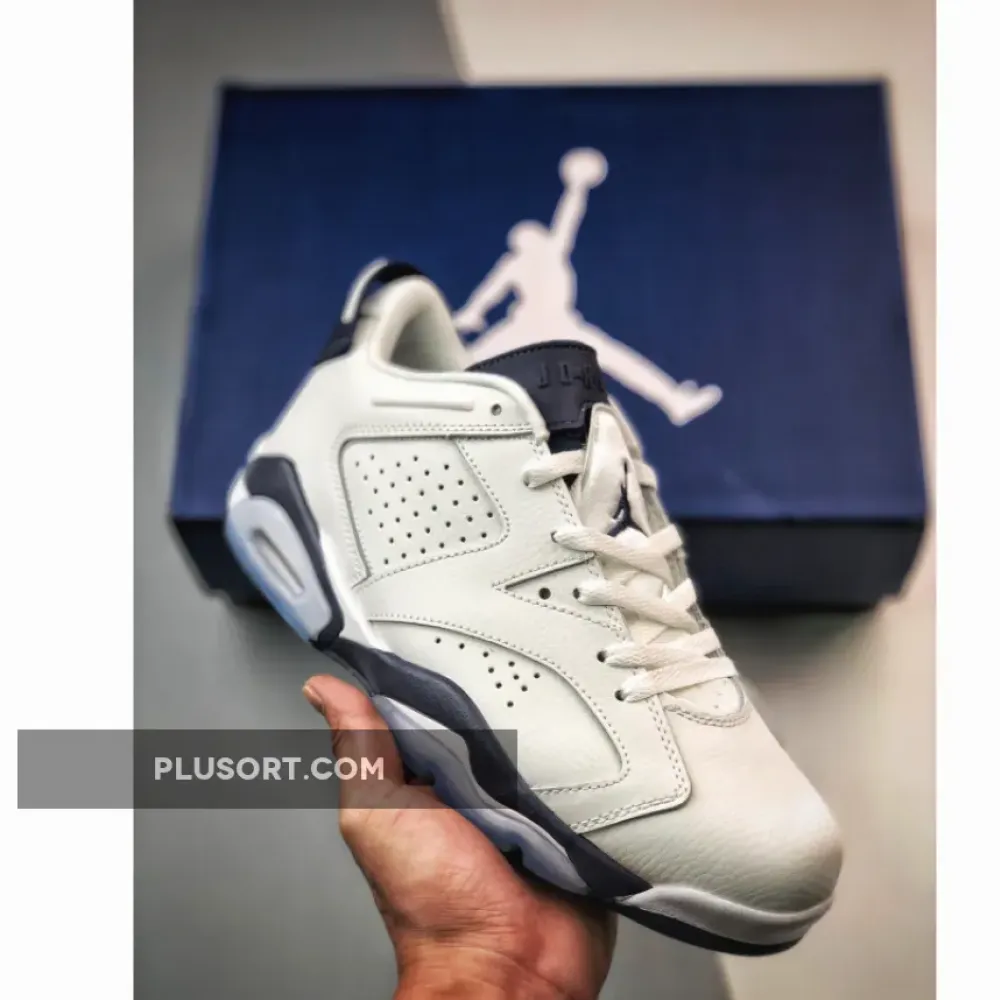 Air Jordan 6 Low White/Midnight Navy 1680452566