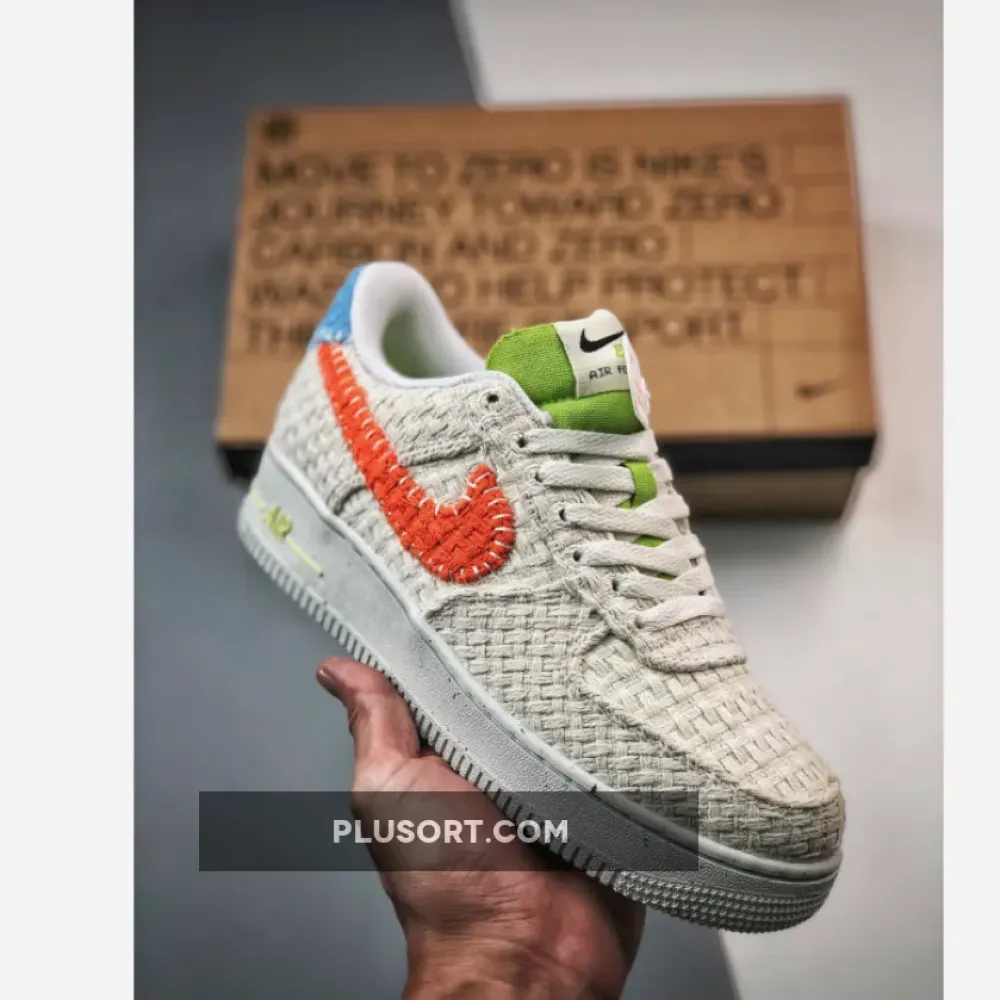 Nike Air Force 1 “Hemp” White/Orange-Blue-Green  DV2112-001