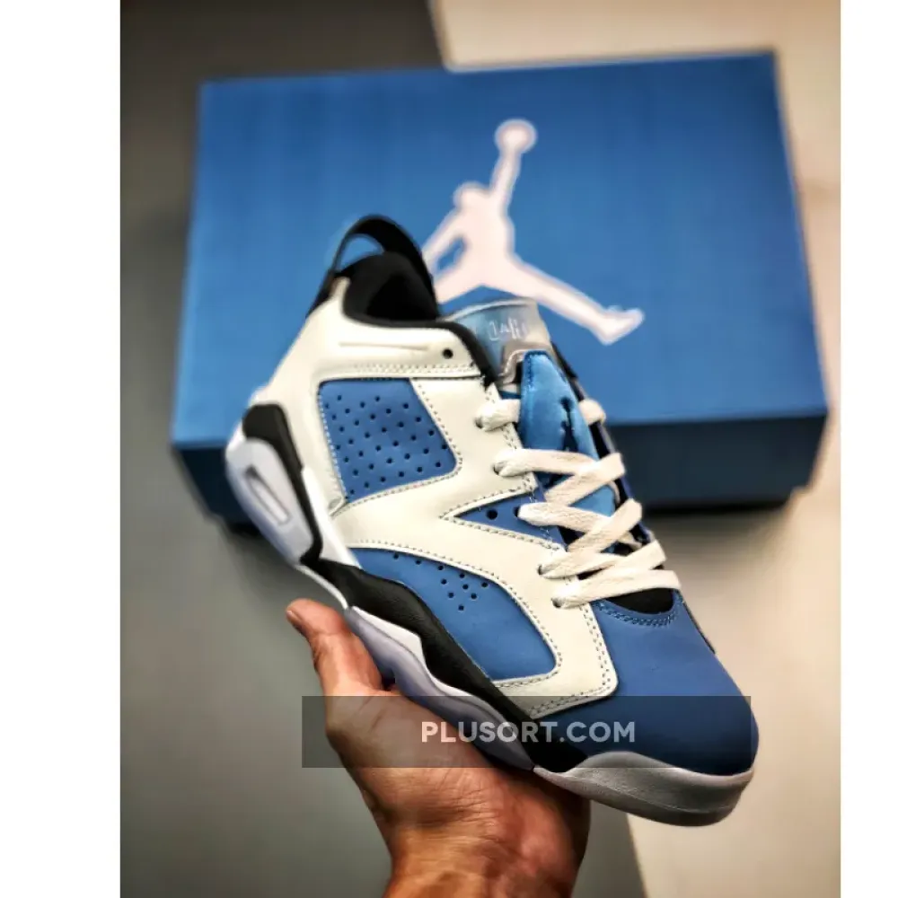 Air Jordan 6 Low White University Blue 1680452451