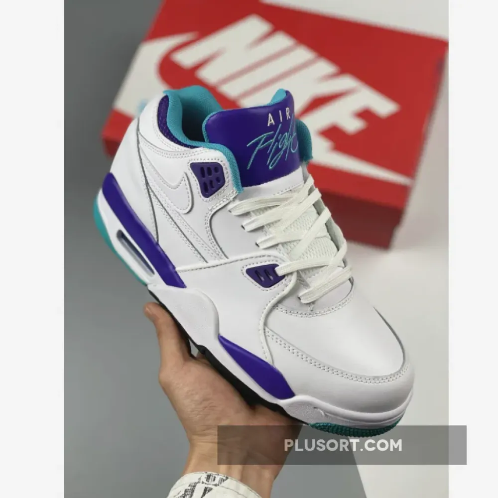Nike Air Flight ’89 White/Dark Concord-Hyper Jade  306252-113