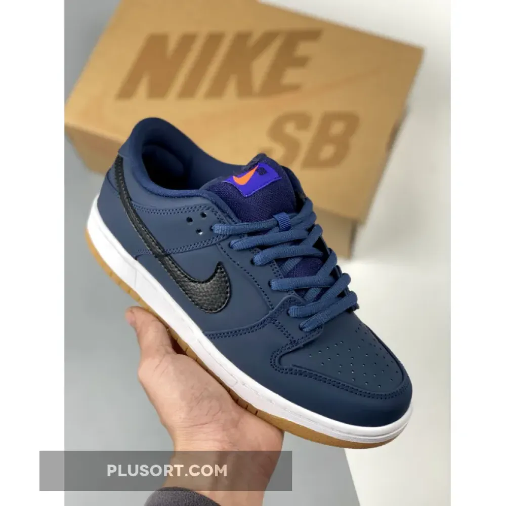 Nike SB Dunk Low Pro ISO Midnight Navy/White-Gum  CW7463-401
