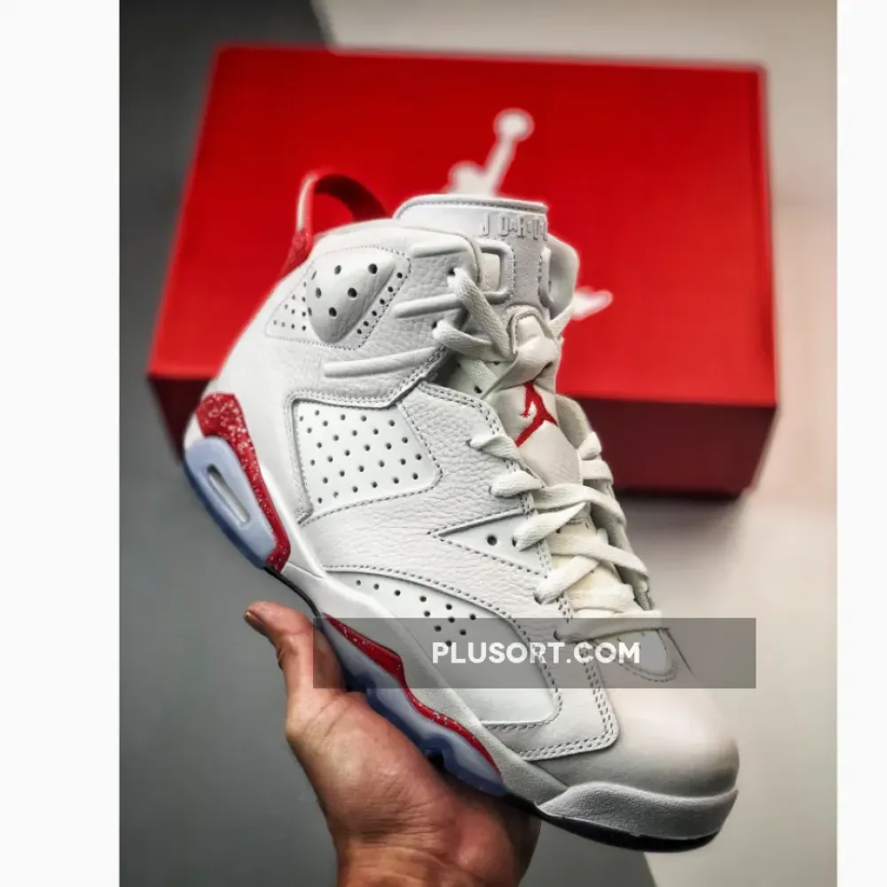 Air Jordan 6 ‘Red Oreo’ White/University Red-Black  CT8529-162