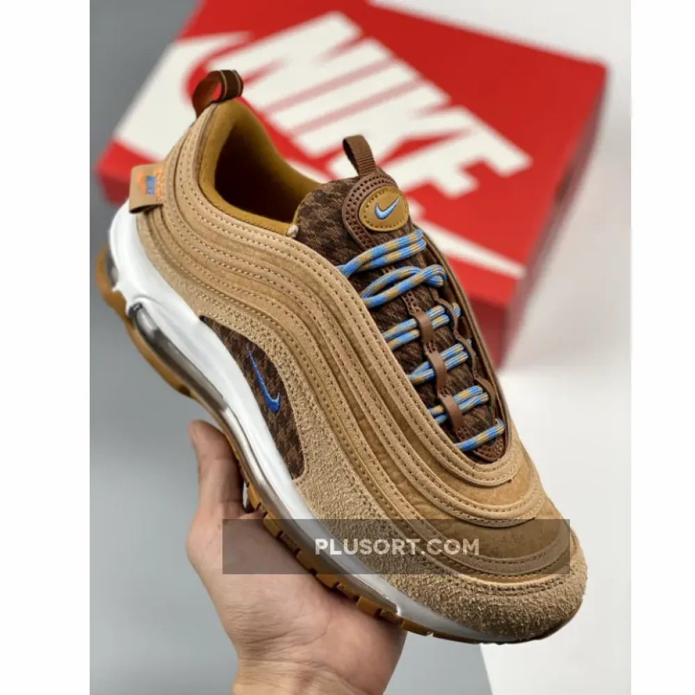 Nike Air Max 97 “Teddy Bear” Wheat/Celestine Blue-Flax-Gum  DZ5348-288