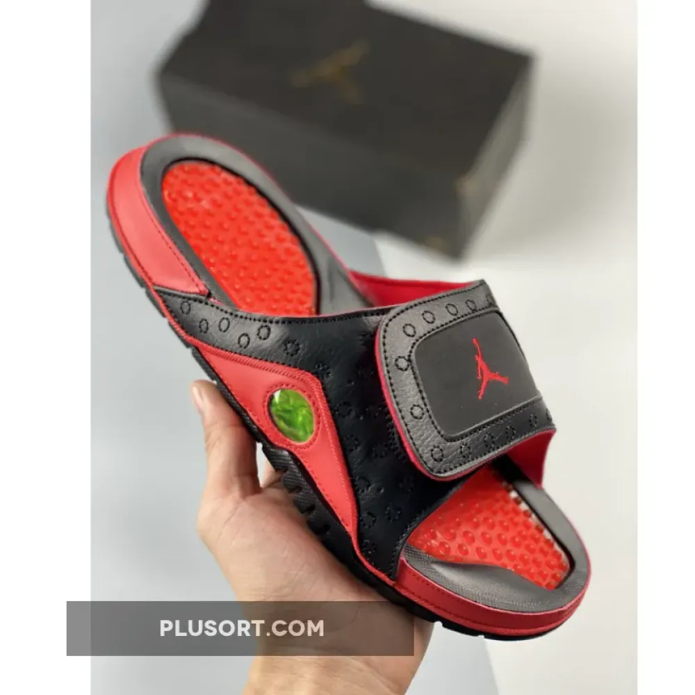 Jordan Hydro 13 Slide ‘Bred’ Black Red  684915-001