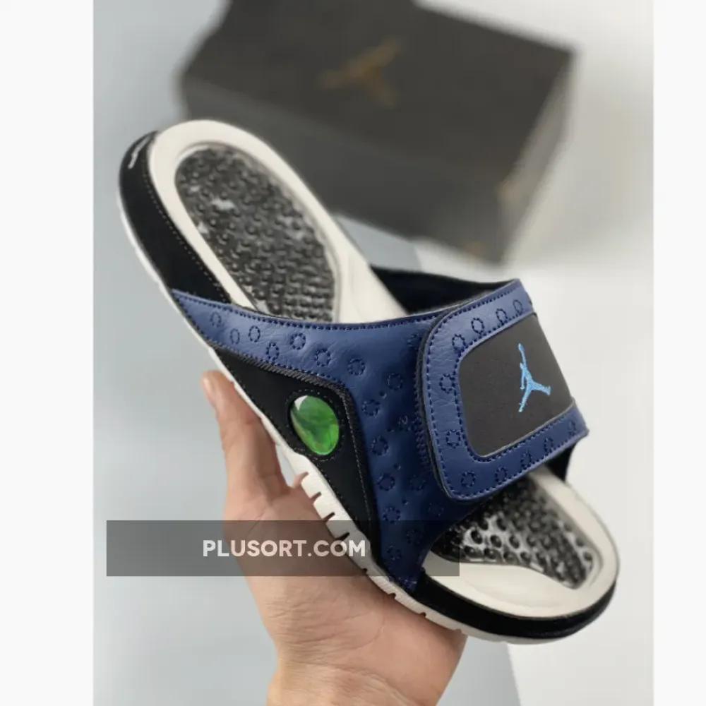 jordan hydro 13 slide midnight bavy black  684915-400