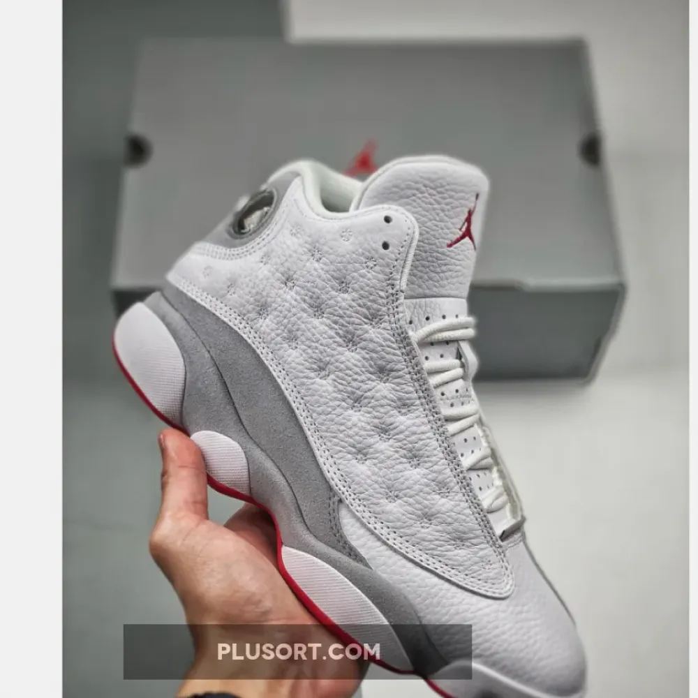 Air Jordan 13 White/True Red-Wolf Grey  414571-160