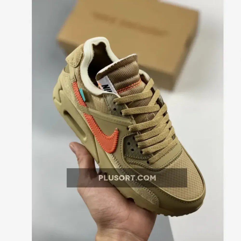 OFF-WHITE x Nike Air Max 90 Desert Ore  AA7293-200