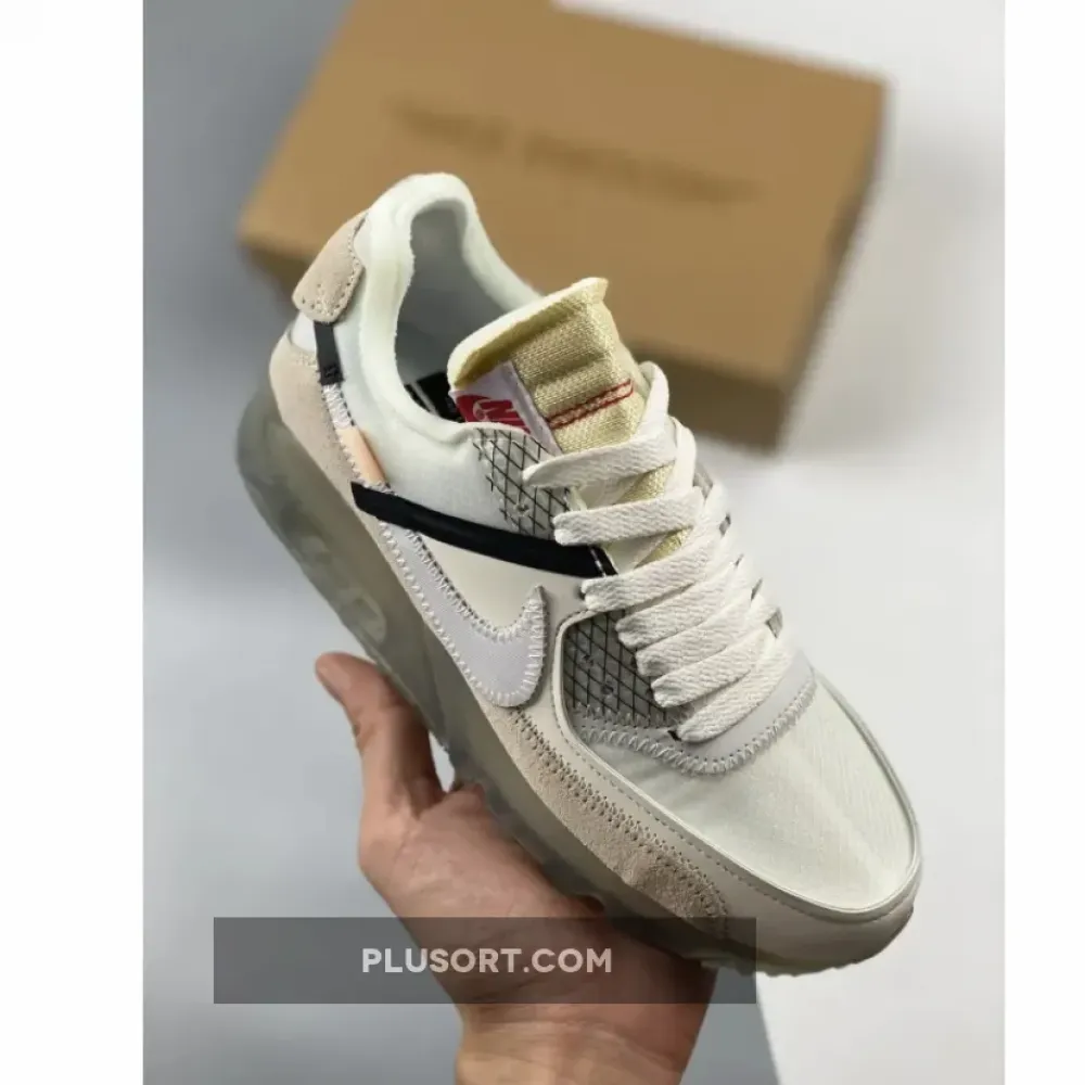 OFF-WHITE x Nike Air Max 90 Sail/White-Muslin  AA7293-100