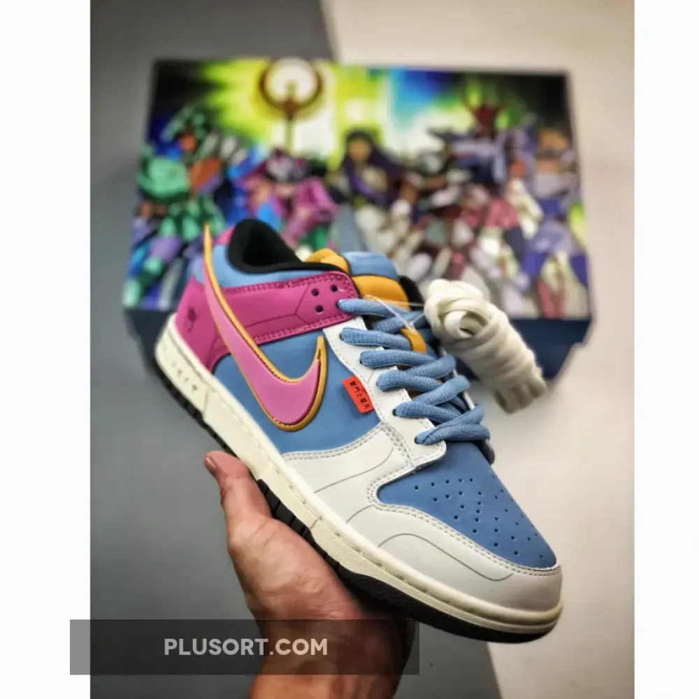 Saint Seiya x Nike Dunk Low Sail Red Blue