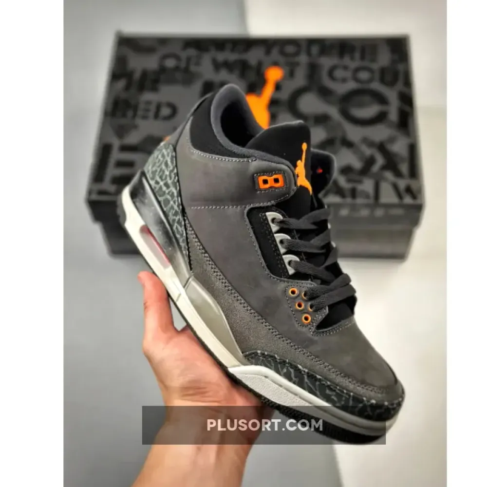 Air Jordan 3 “Fear” Night Stadium/Total Orange-Black  CT8532-080