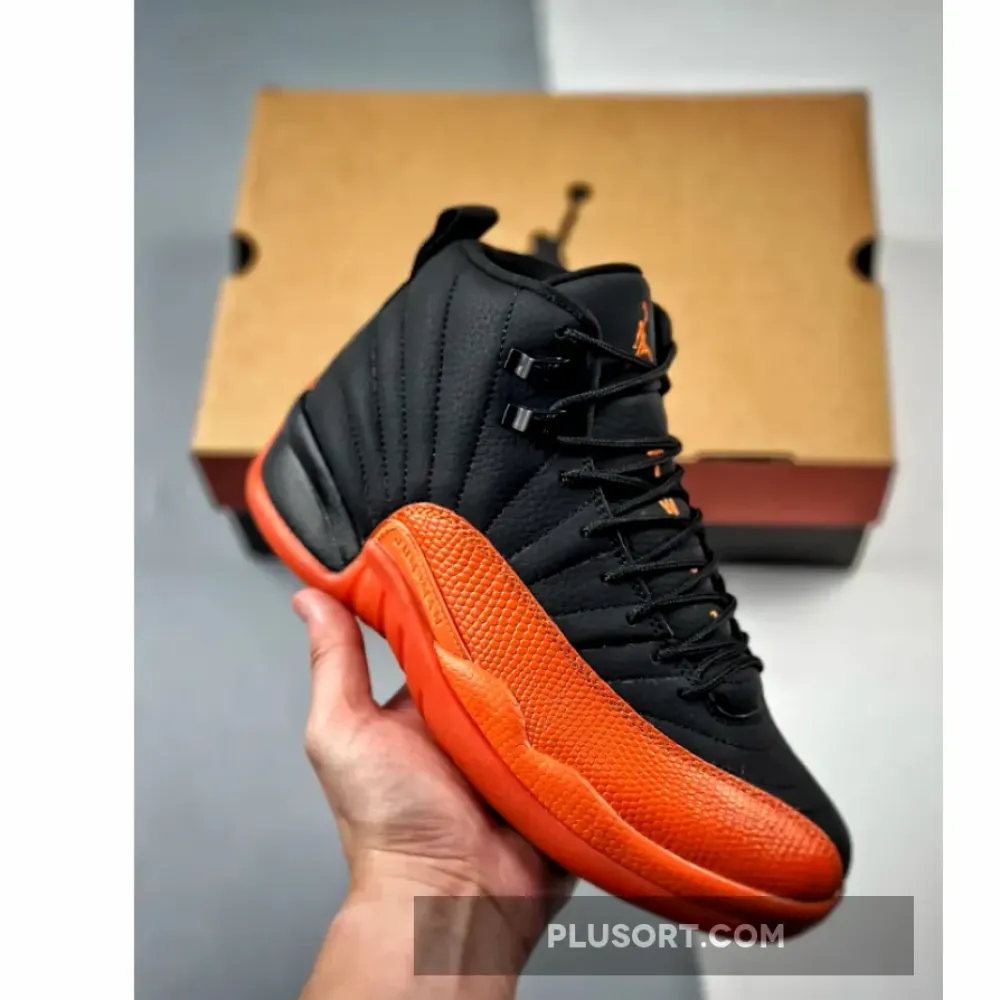 Air Jordan 12 Black/Brilliant Orange-White  FD9101-081
