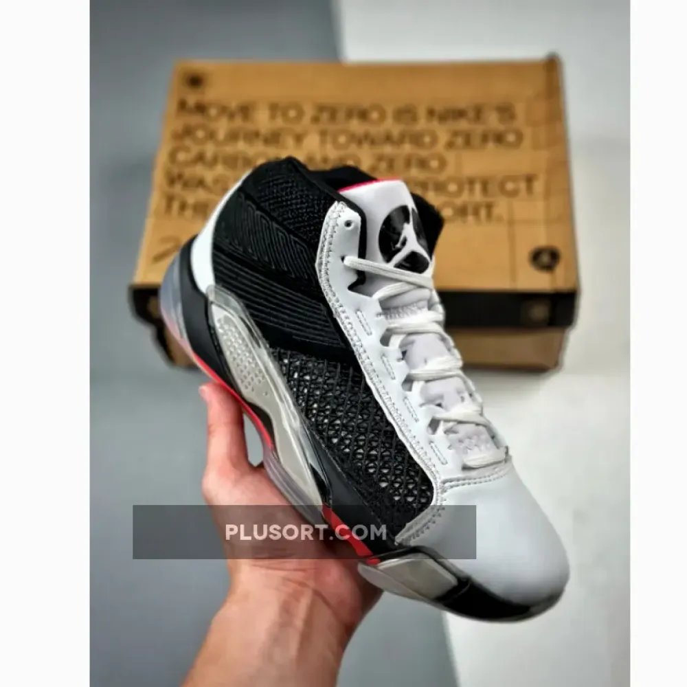 Air Jordan 38 “Fundamentals” White/Siren Red/Black  DZ3356-106