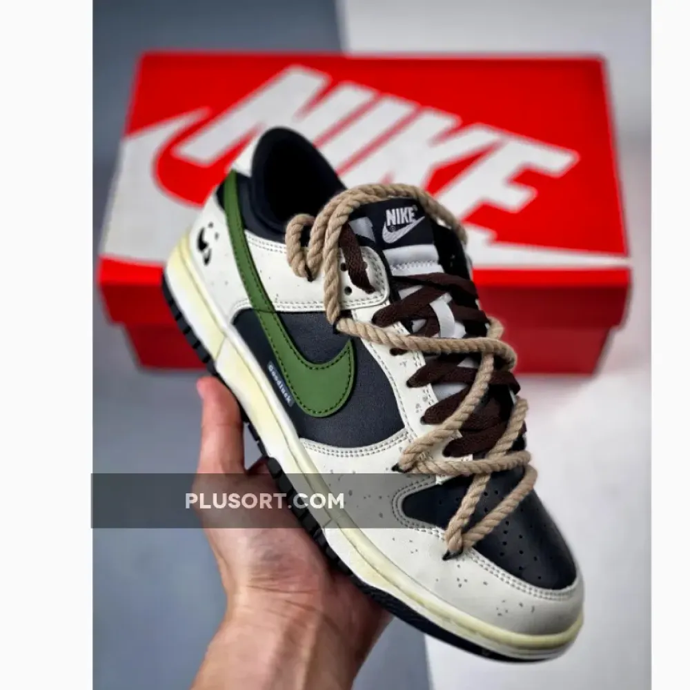 Nike Dunk Low Sail Black Green