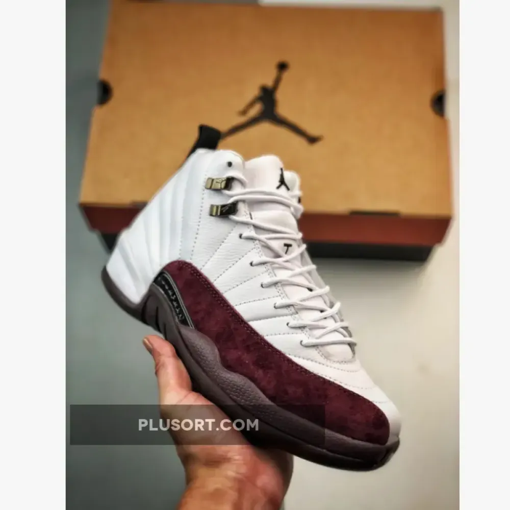 A Ma Maniére x Air Jordan 12 White/Black-Burgundy Crush  DV6989-100