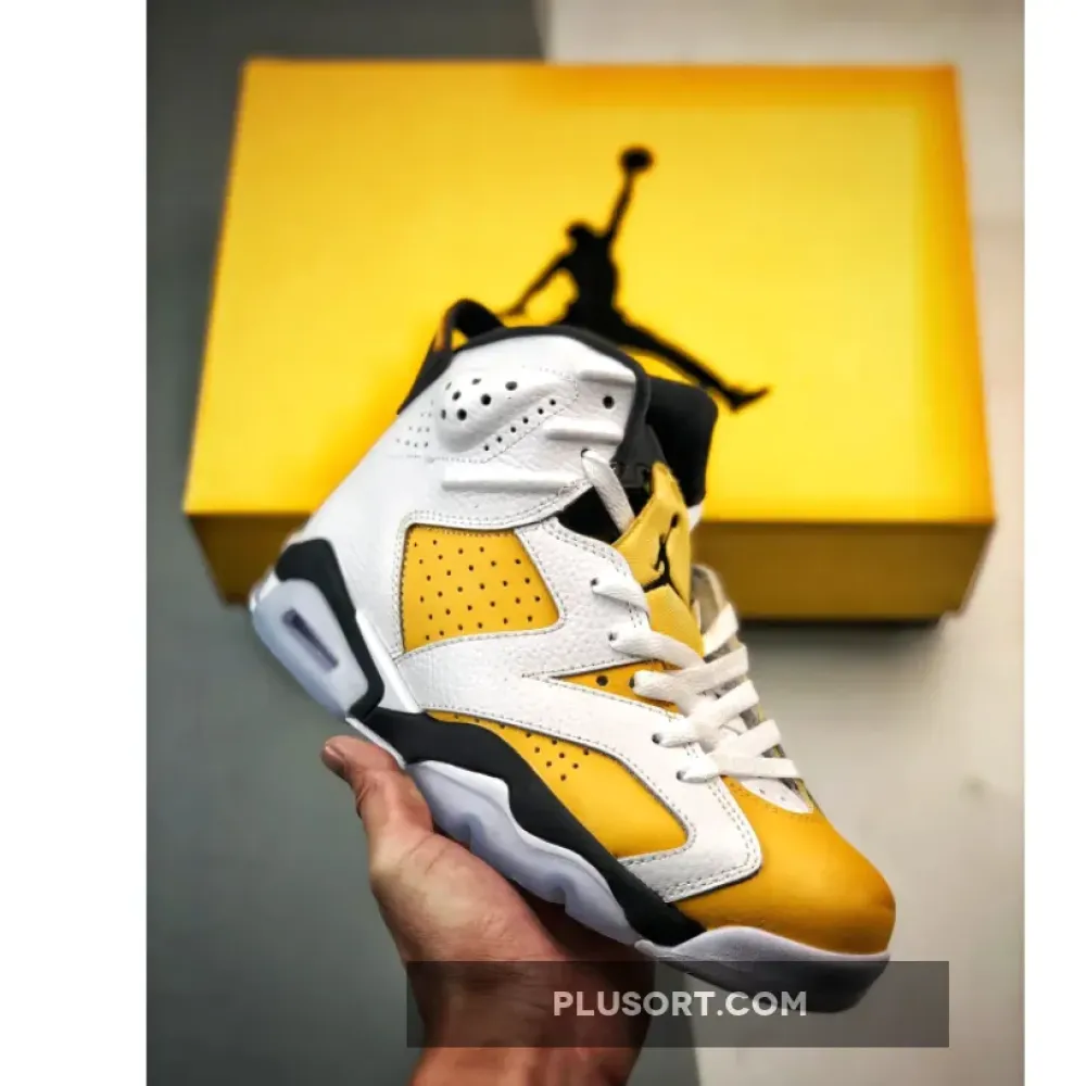 Air Jordan 6 White/Yellow Ochre-Black  CT8529-170