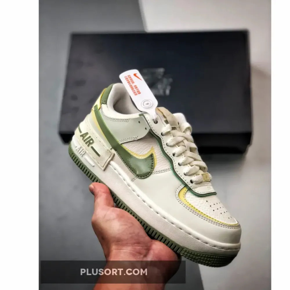 Nike Air Force 1 Shadow Pale Ivory Oil Green  FN6335-101