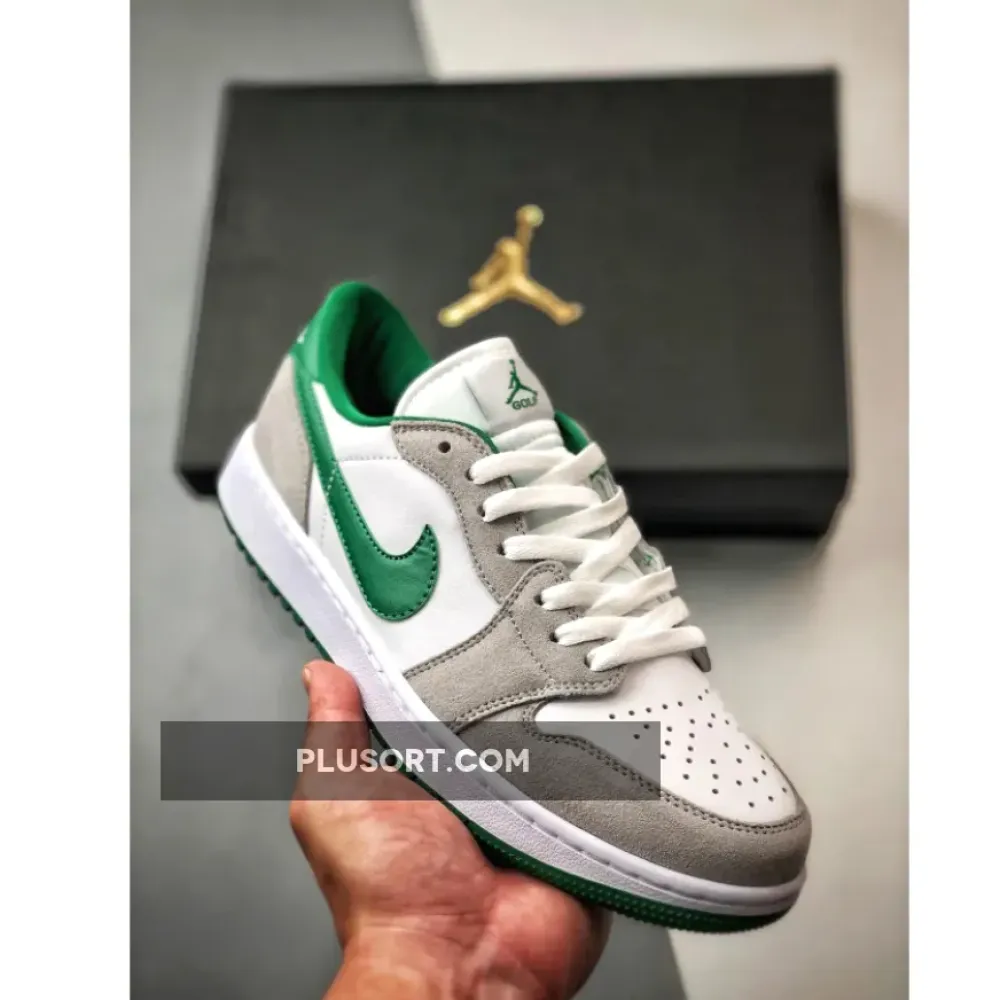 Air Jordan 1 Low Golf White/Pine Green-Light Smoke Grey  DD9315-112